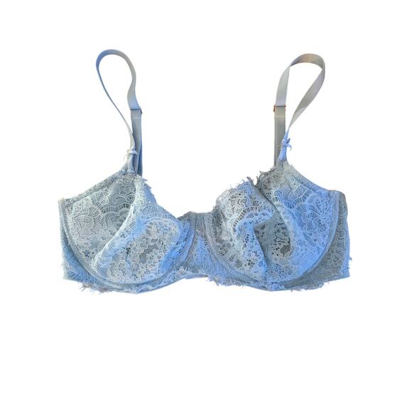 Victoria's Secret Dream Angels Push Up No Padding Bra 34DD Womens Blue Underwire - Picture 1 of 5